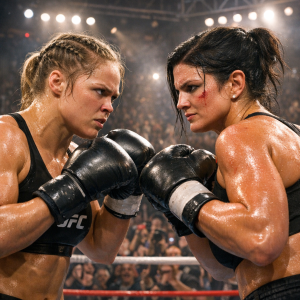 Ronda Rousey vs Gina Carano fight scene