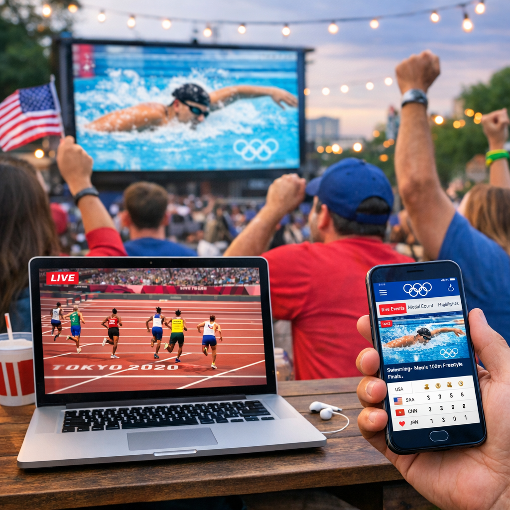 live streaming of Olympic events on mobile device