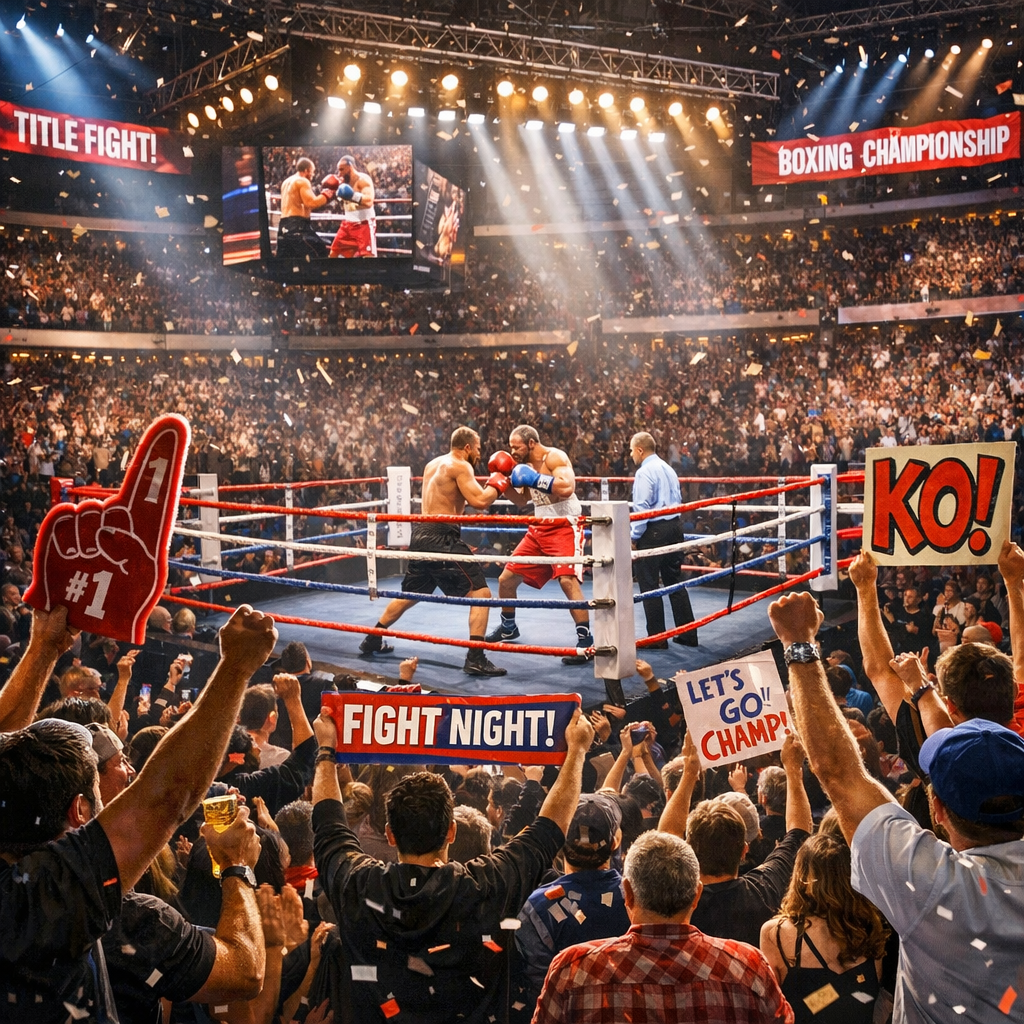 Fans at the Tyson Fury fight 2026