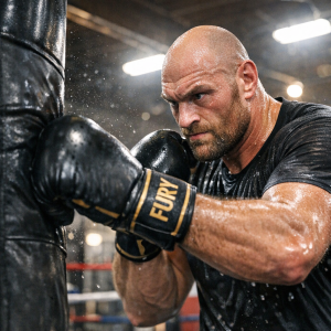 Tyson Fury training for the Tyson Fury fight 2026