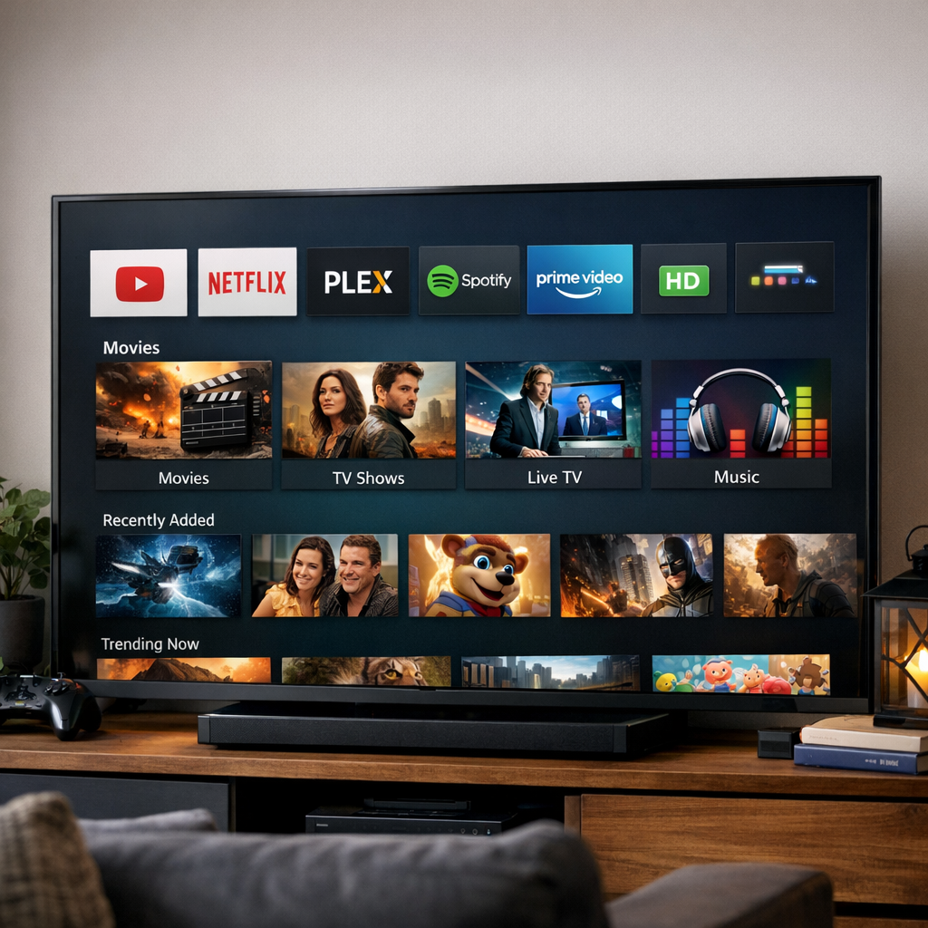 Kodi plugins interface showcasing enhanced experience