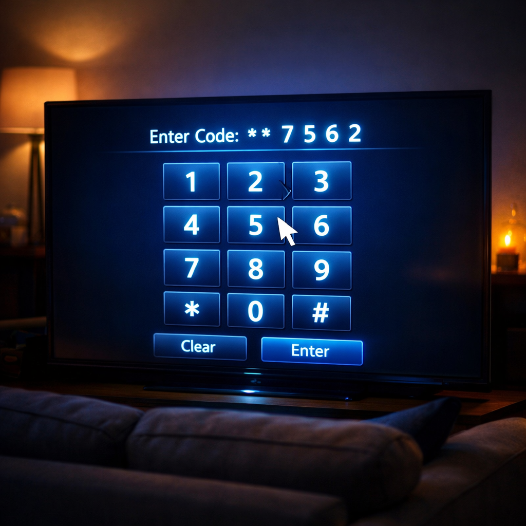 Numeric keypad interface for FireTV best downloader codes